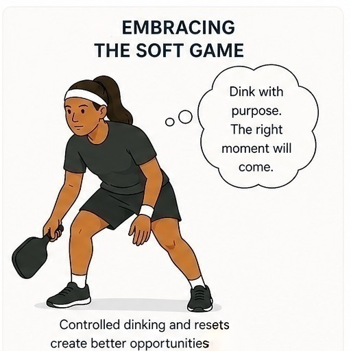 Embracing the Soft Game pickleball strategy diagram